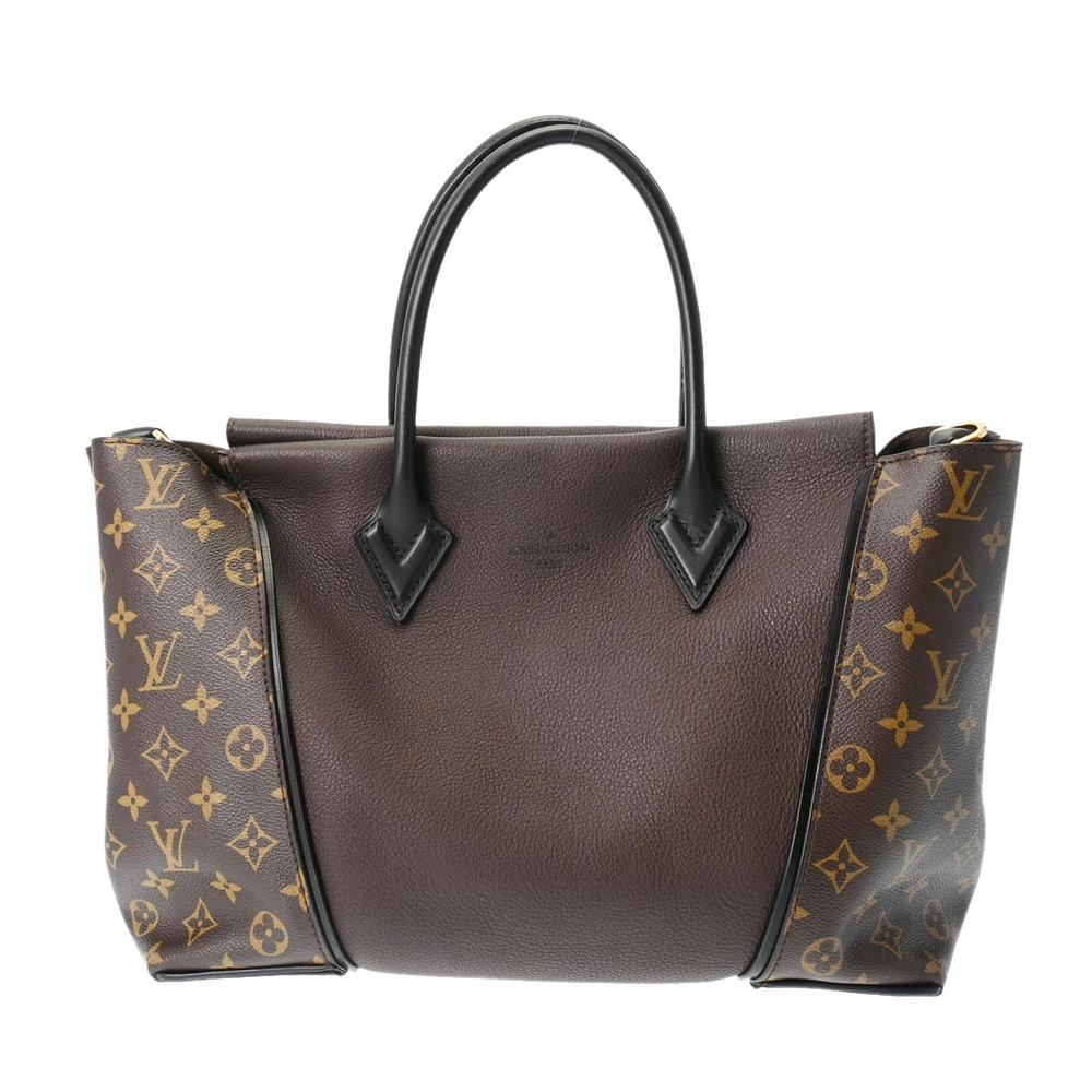 LOUIS VUITTON Monogram Tote W Chocolat Canvas Handbag